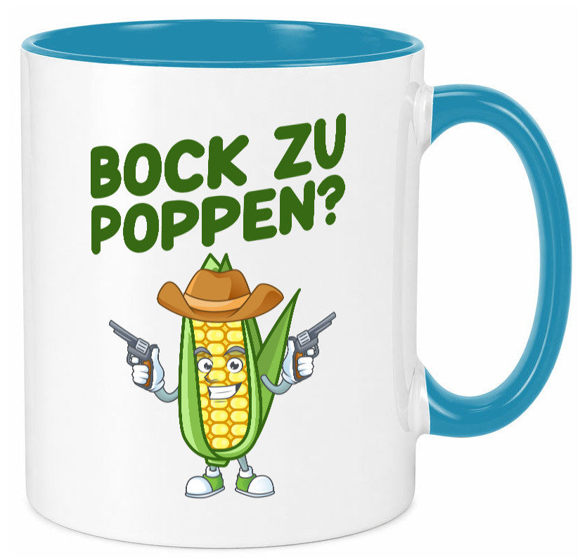 Bock auf Poppen | Mais Lustig Geschenk Humor Geschenkidee lustiger Spruch Tasse