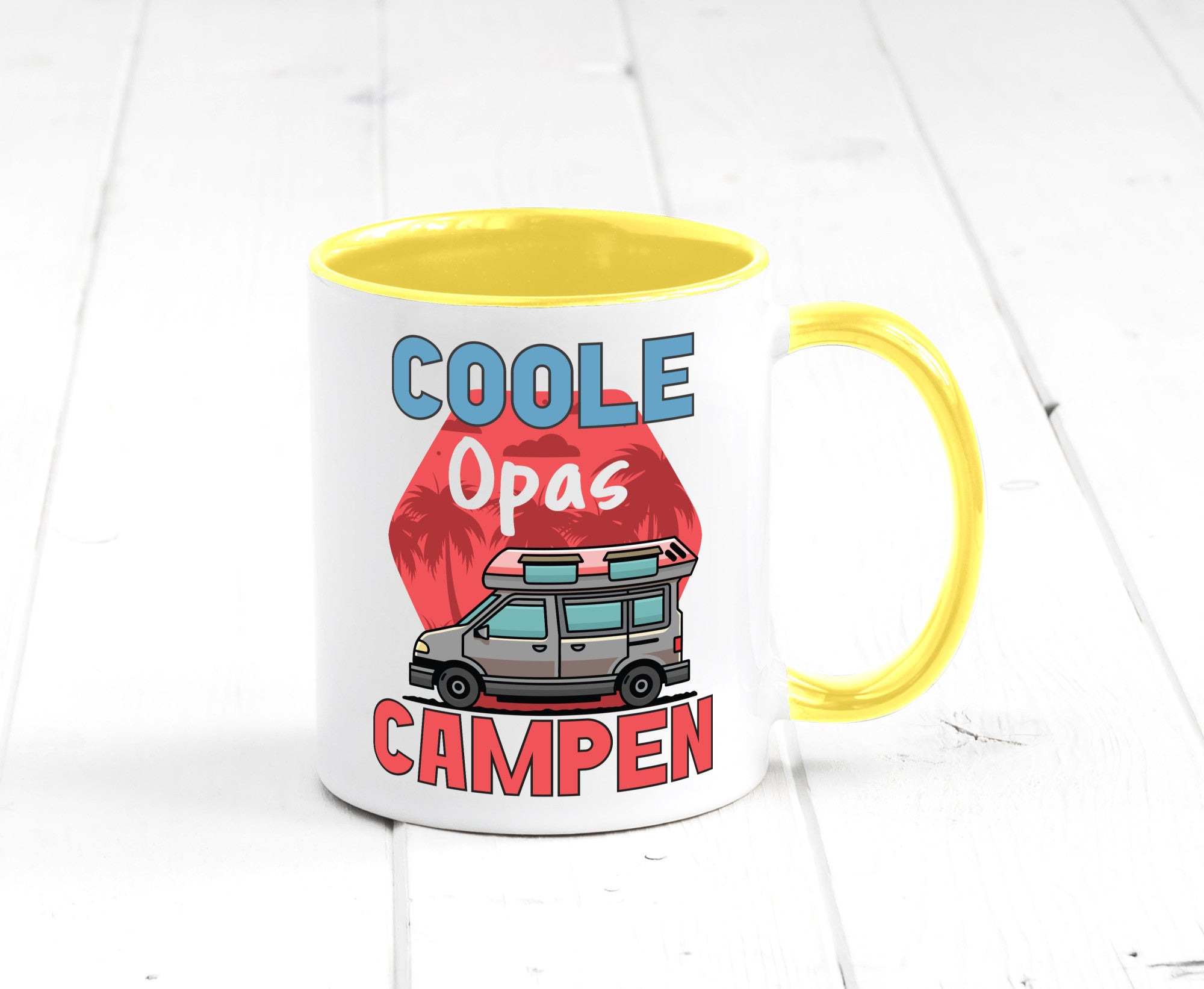 Coole Opas campen | Campingwagen Palmen Geschenk Familie Geschenkidee lustiger