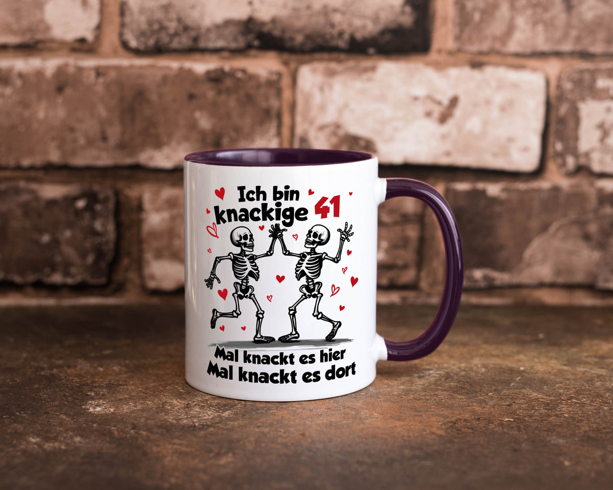 41. Geburtstag | Knackige 41 Ich bin alt v2 Humor Geschenkidee Tasse
