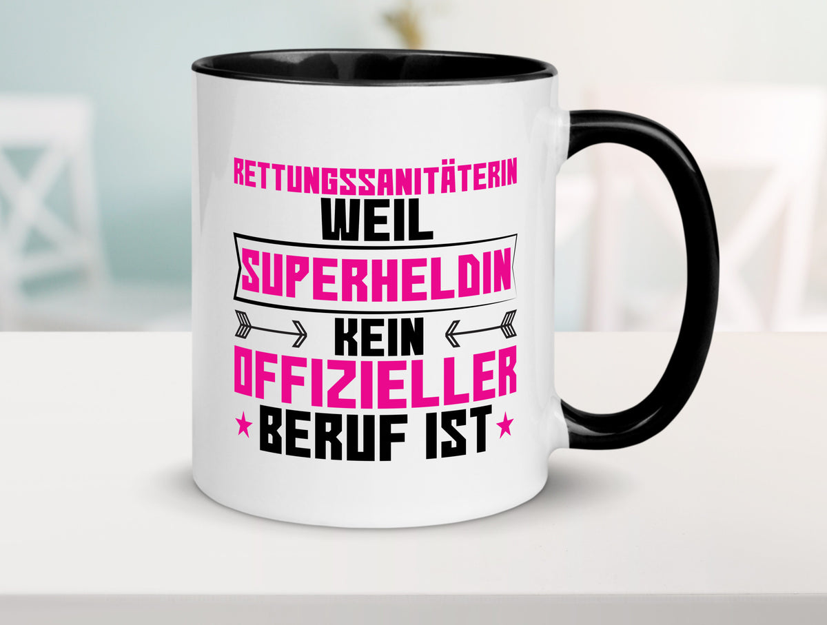 Superheldin Rettungssanitäterin | Sanitäter lustiger Spruch Geschenk Humor Tasse