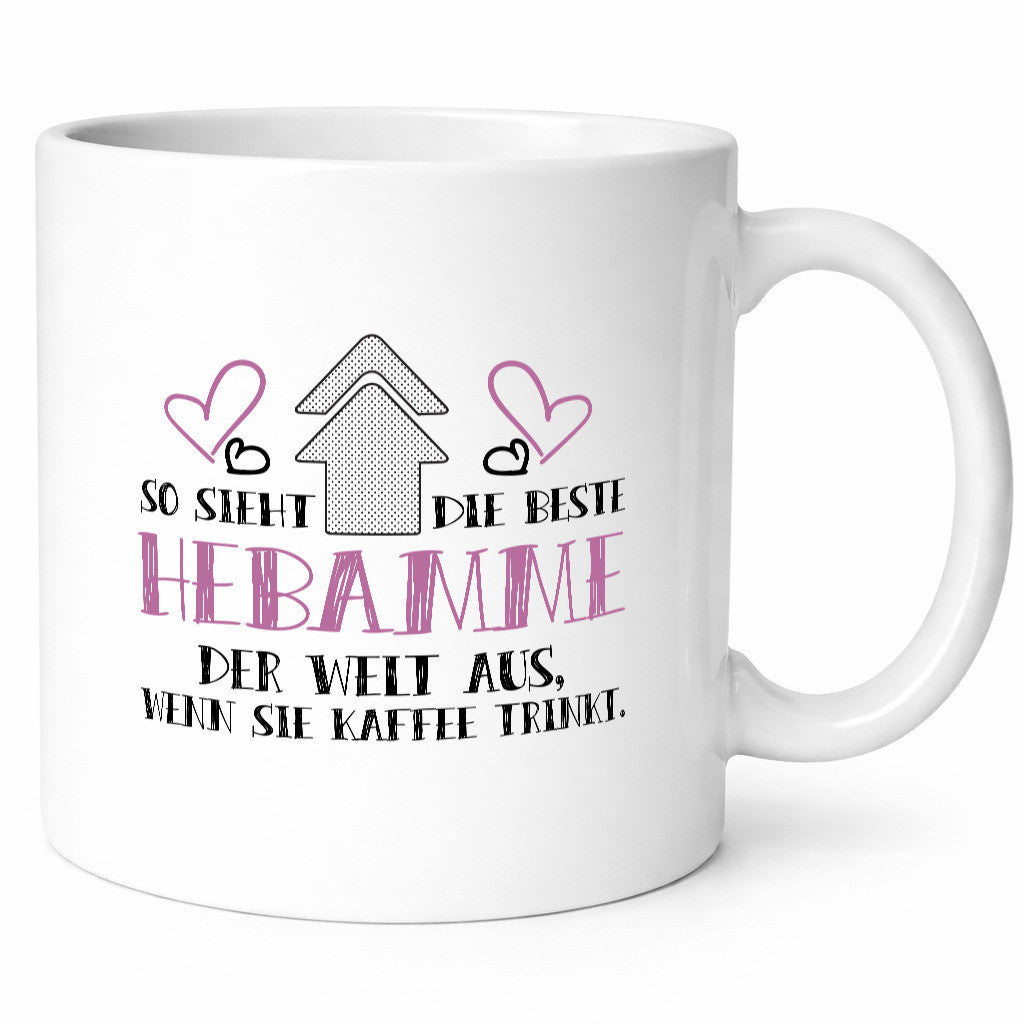 Beste Hebamme der Welt | Kaffee trinken Dankeschön Geschenk Humor Geschenkidee