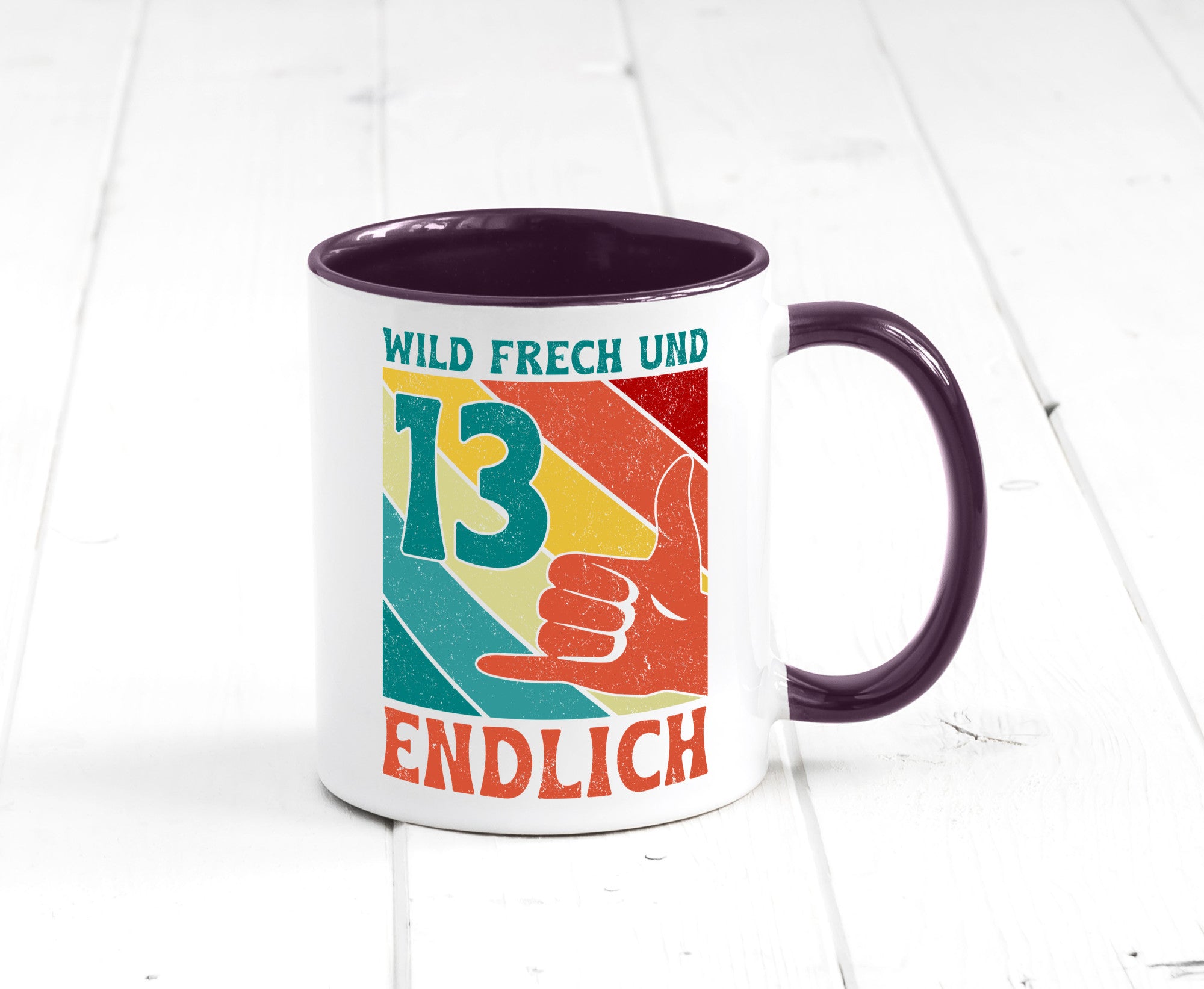 13. Geburtstag | 13 Jahre Wild und Frech Humor Geschenkidee Tasse
