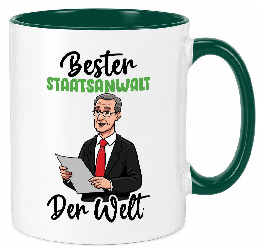 Bester Staatsanwalt | Anwalt Jurist v2 Geschenkidee Humor Tasse