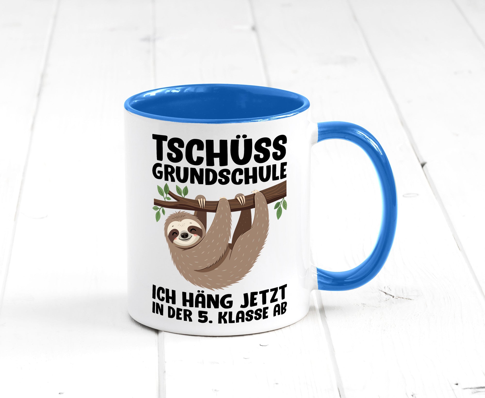 Tschüss Grundschule ich häng jetzt in der 5. Klasse ab Humor Geschenkidee Tasse