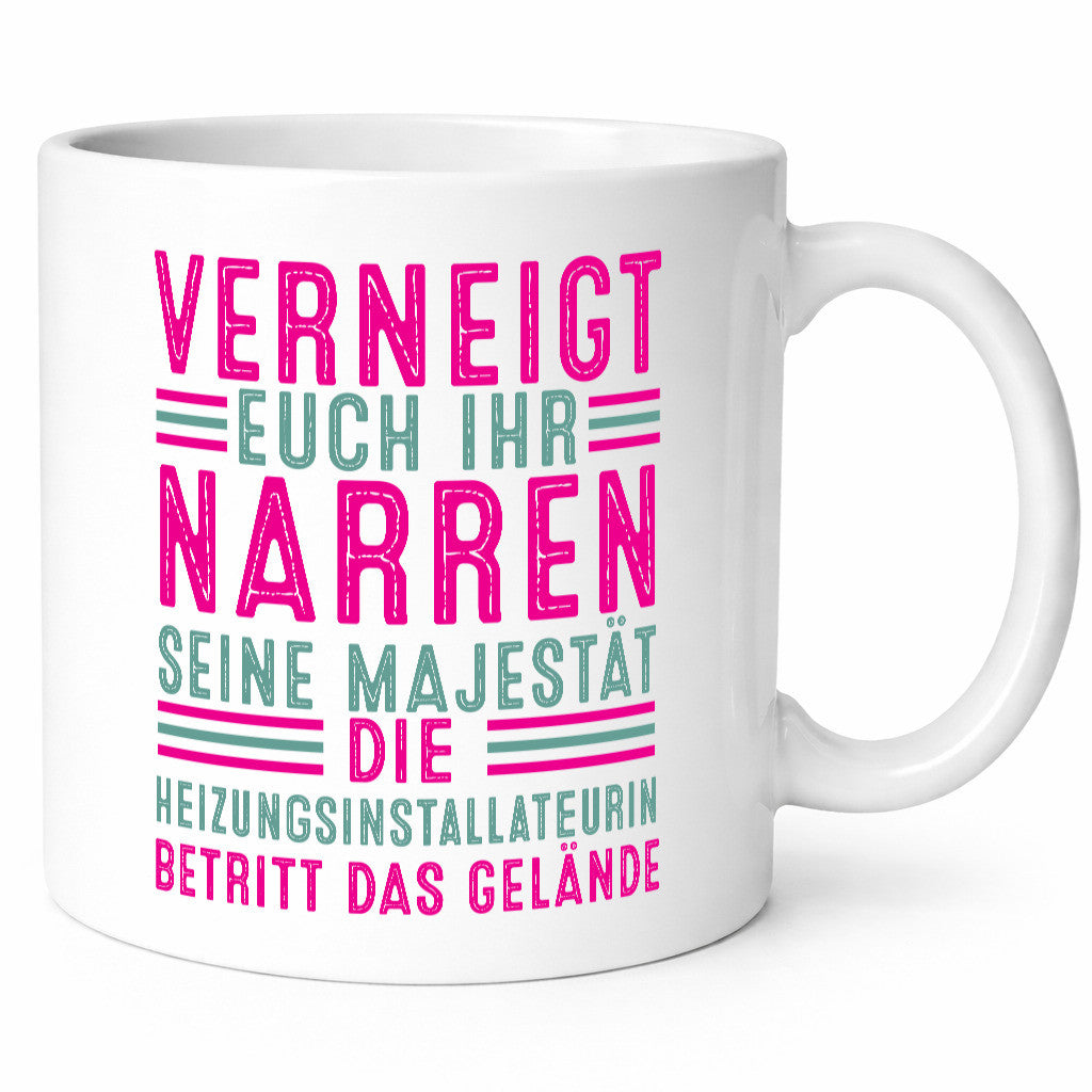 Verneigt euch: Heizungsinstallateurin | Heizung lustig Humor Geschenkidee