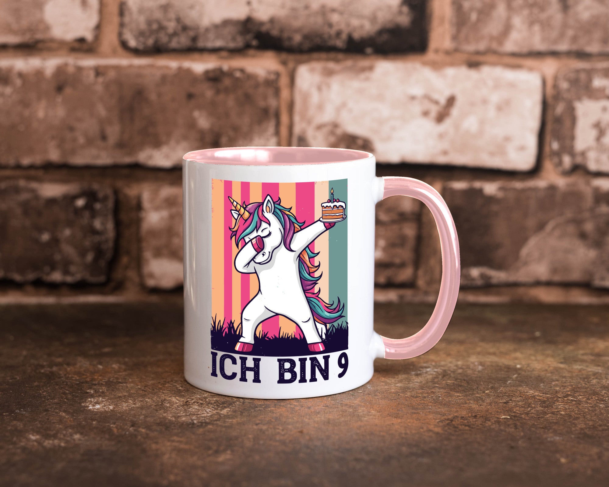 9 Geburtstag | Einhorn Damping Mädchen Humor Geschenkidee Tasse