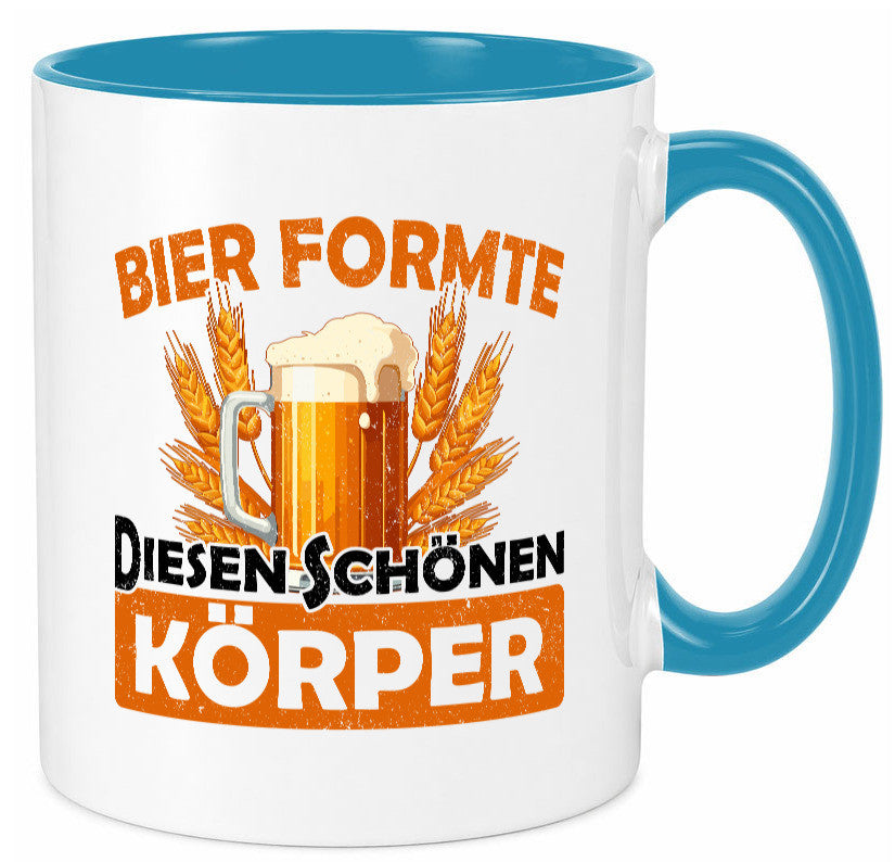 Bier förmte diesen Körper | bierliebhaber v2 Humor Geschenkidee Tasse
