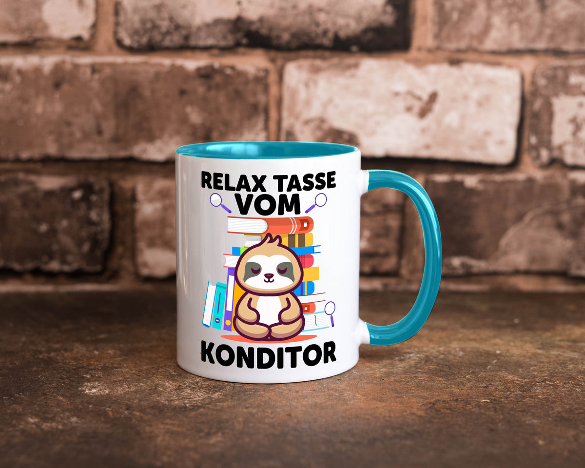 Relax Tasse: Konditor | Konditorei lustiger Spruch Geschenk Humor Geschenkidee