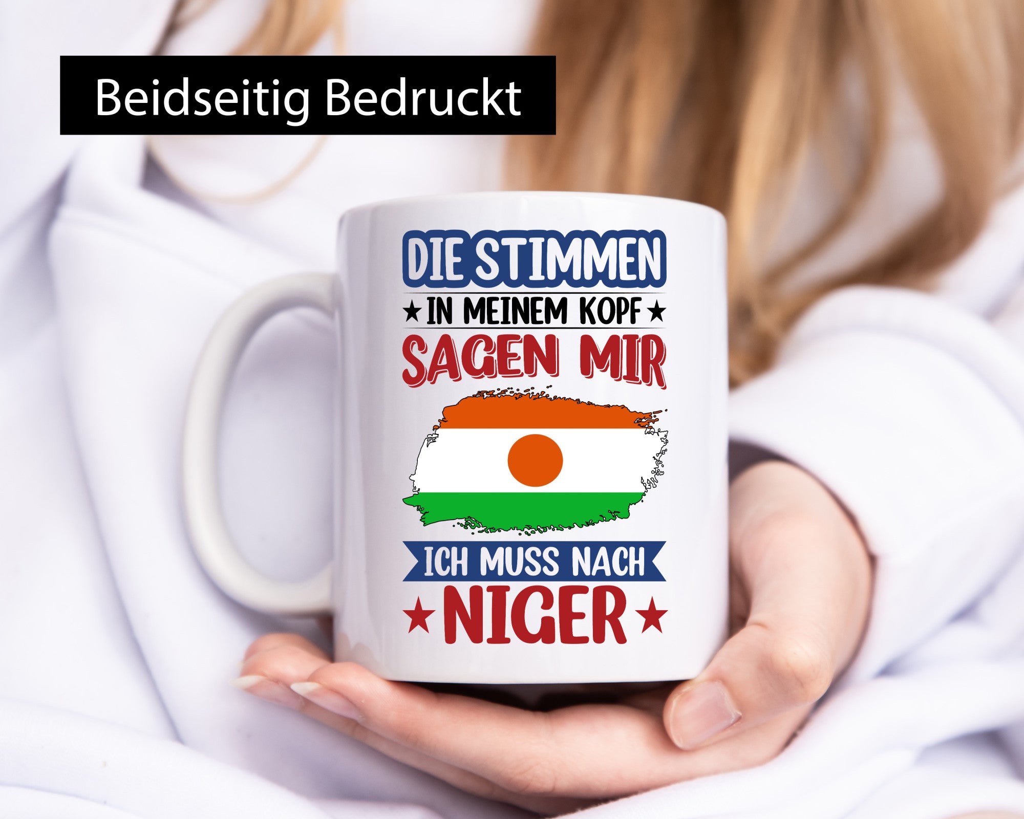 Niger | Urlaub Stimmen in meinem Kopf Traumland Humor Geschenkidee Tasse
