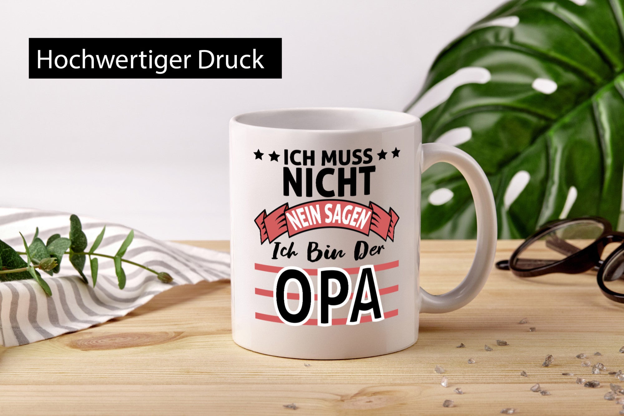 Ich muss nicht nein sagen bin der Opa | Großvater Geschenk Familie Geschenkidee