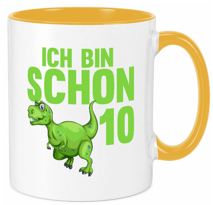 10. Geburtstag | 10 Jahre Dino Dinosaurier Geschenk Geschenkidee lustiger Tasse