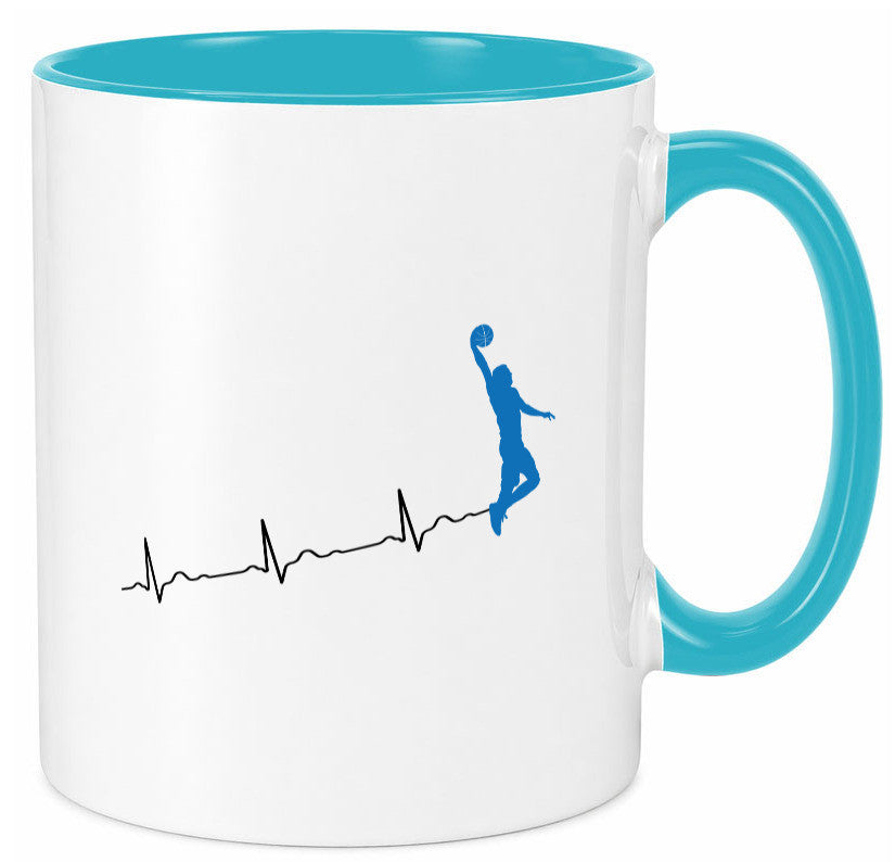 Herzschlag Basketball | Motiv Sport Ballsport Humor Geschenkidee Tasse