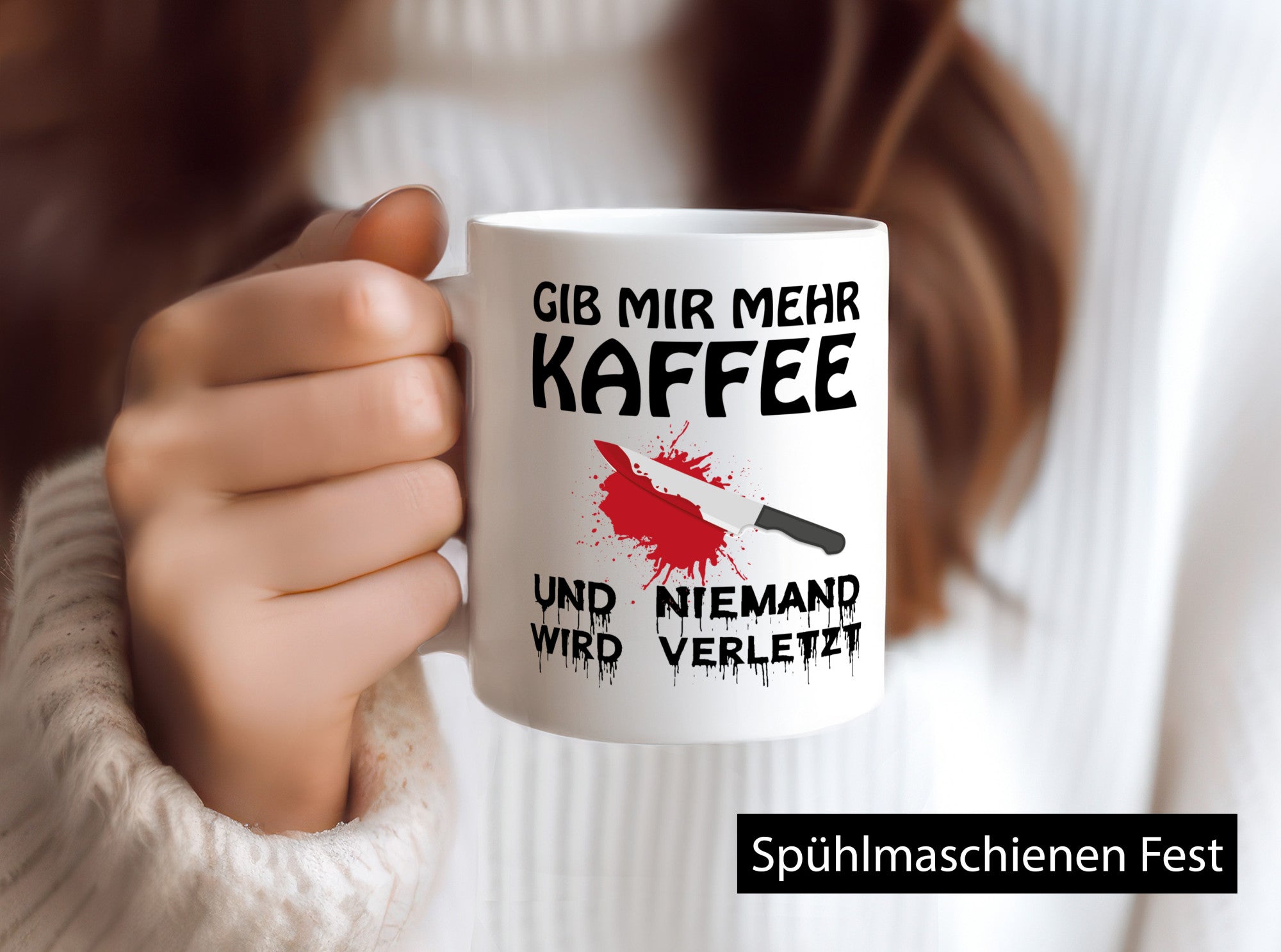 Gib mir mein Kaffee Geschenk Humor Geschenkidee lustiger Spruch Tasse