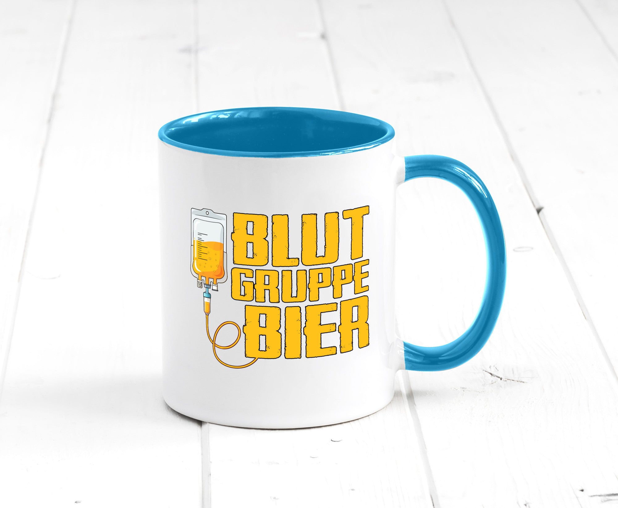 Blutgruppe Bier | Saufen Trinken Biertrinker Humor Geschenkidee Tasse