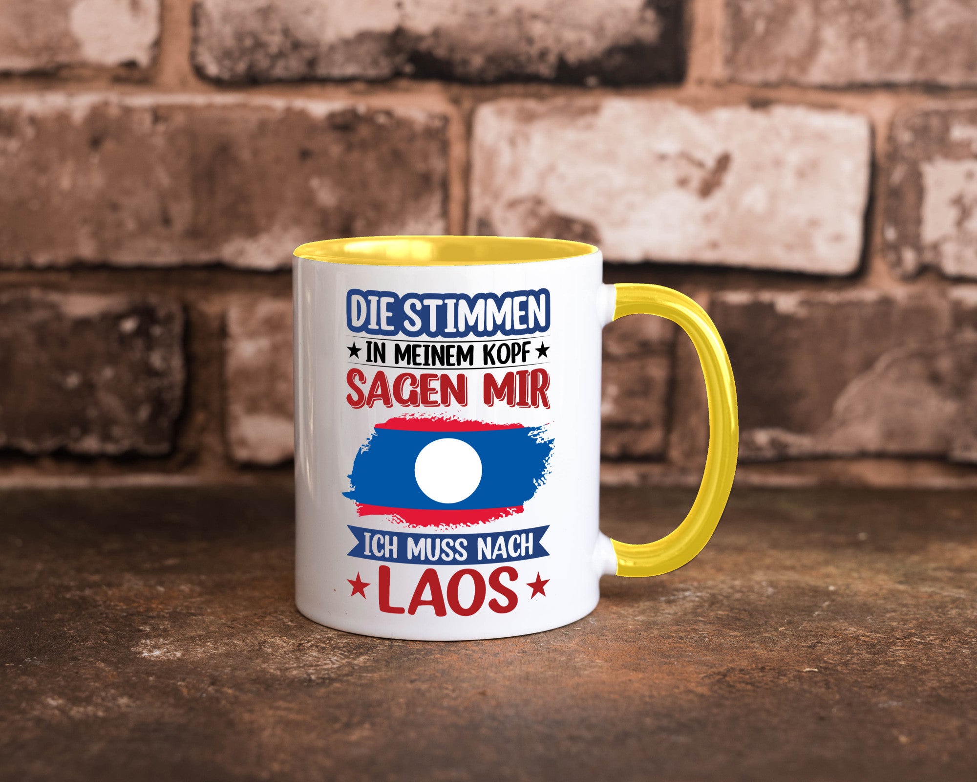 Laos | Urlaub Stimmen in meinem Kopf Traumland lustig Humor Geschenkidee