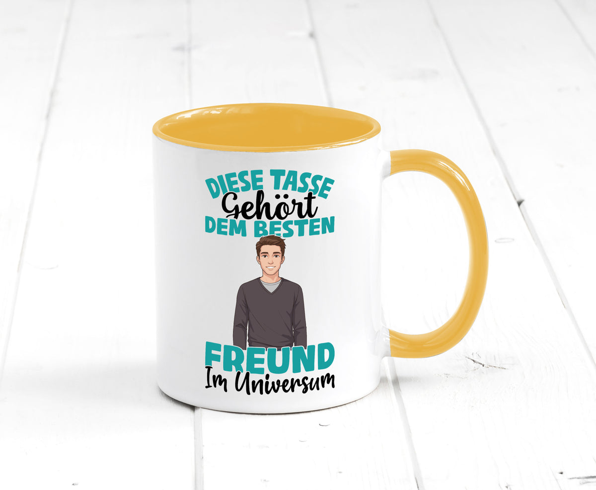 Im Universum: Freund | Beziehung Partner Liebe Geschenk Humor Geschenkidee Tasse