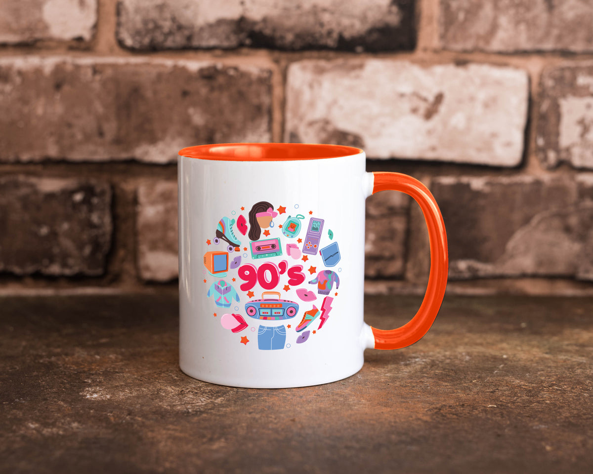 90er Jahre | Alte Zeit Nostalgie Humor Geschenkidee Tasse