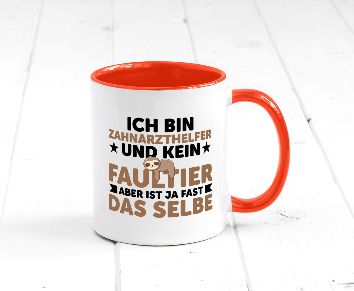 Ich bin kein Faultier: Zahnarzthelfer | Zahnmedizin Humor Tierliebhaber Tasse