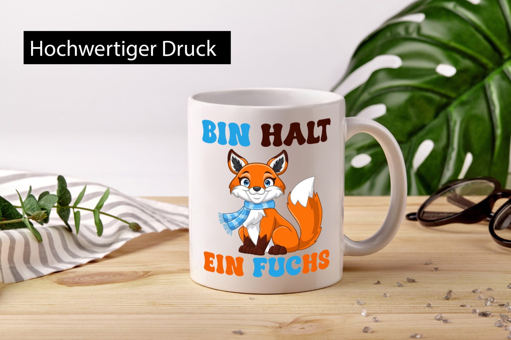 Bin halt ein Fuchs | Schlauer lustig Humor Geschenkidee Geschenk Tasse