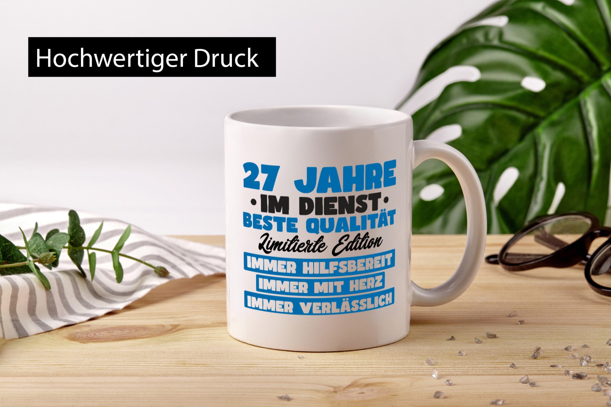 27 Jahre im Dienst | Jubiläum Arbeit v7 lustiger Spruch Geschenk Kollegen Büro