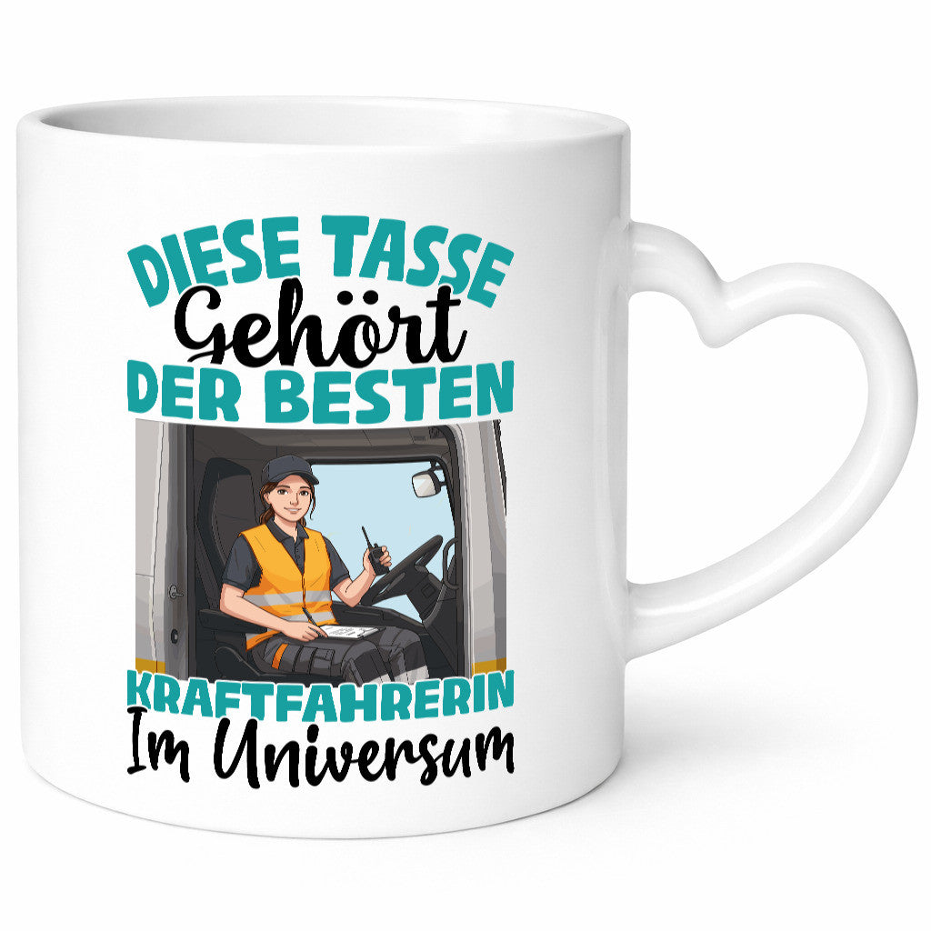 Im Universum: Kraftfahrerin | Lastwagen LKW lustig Humor Geschenkidee Geschenk