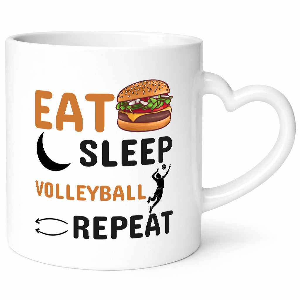 Eat Sleep Volleyball Repeat | Spieler Tasse Humor Geschenkidee