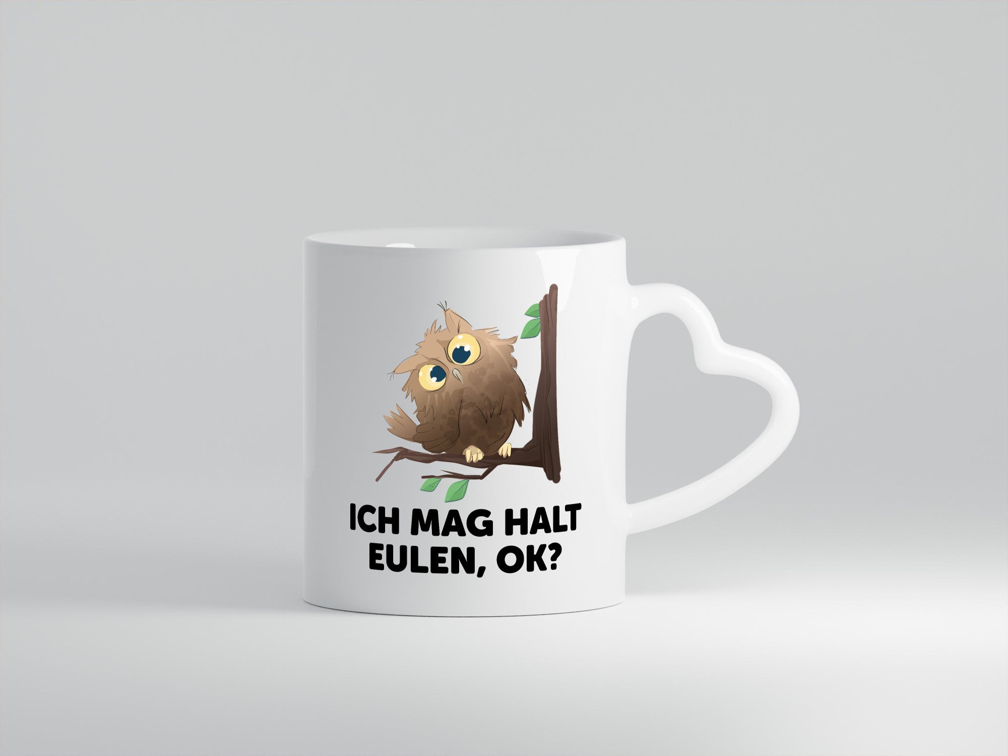 Ich mag halt Eulen ok? | Nachteule Humor Geschenkidee Tasse