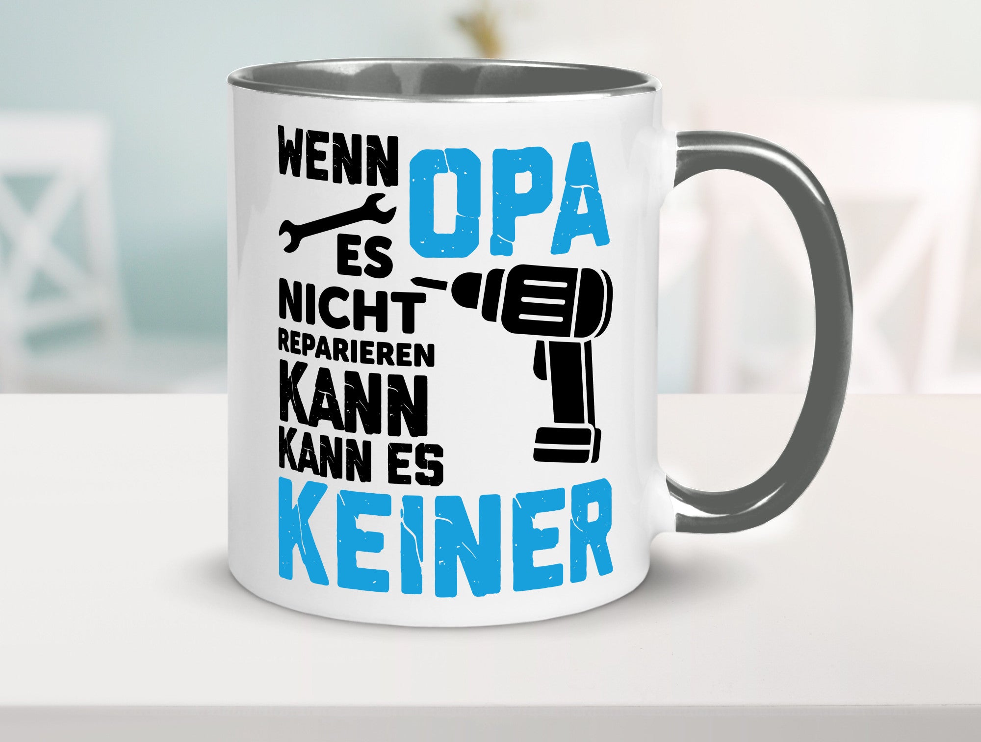 Wenn opa es nicht Reparieren kann | für alles Geschenkidee Familie Humor Tasse