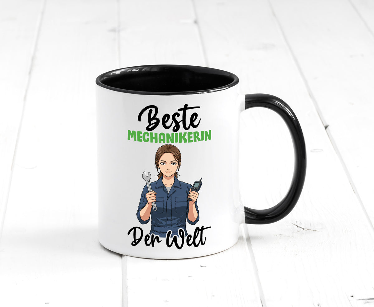 Beste Mechanikerin | KFZ v2 Humor Geschenkidee Tasse