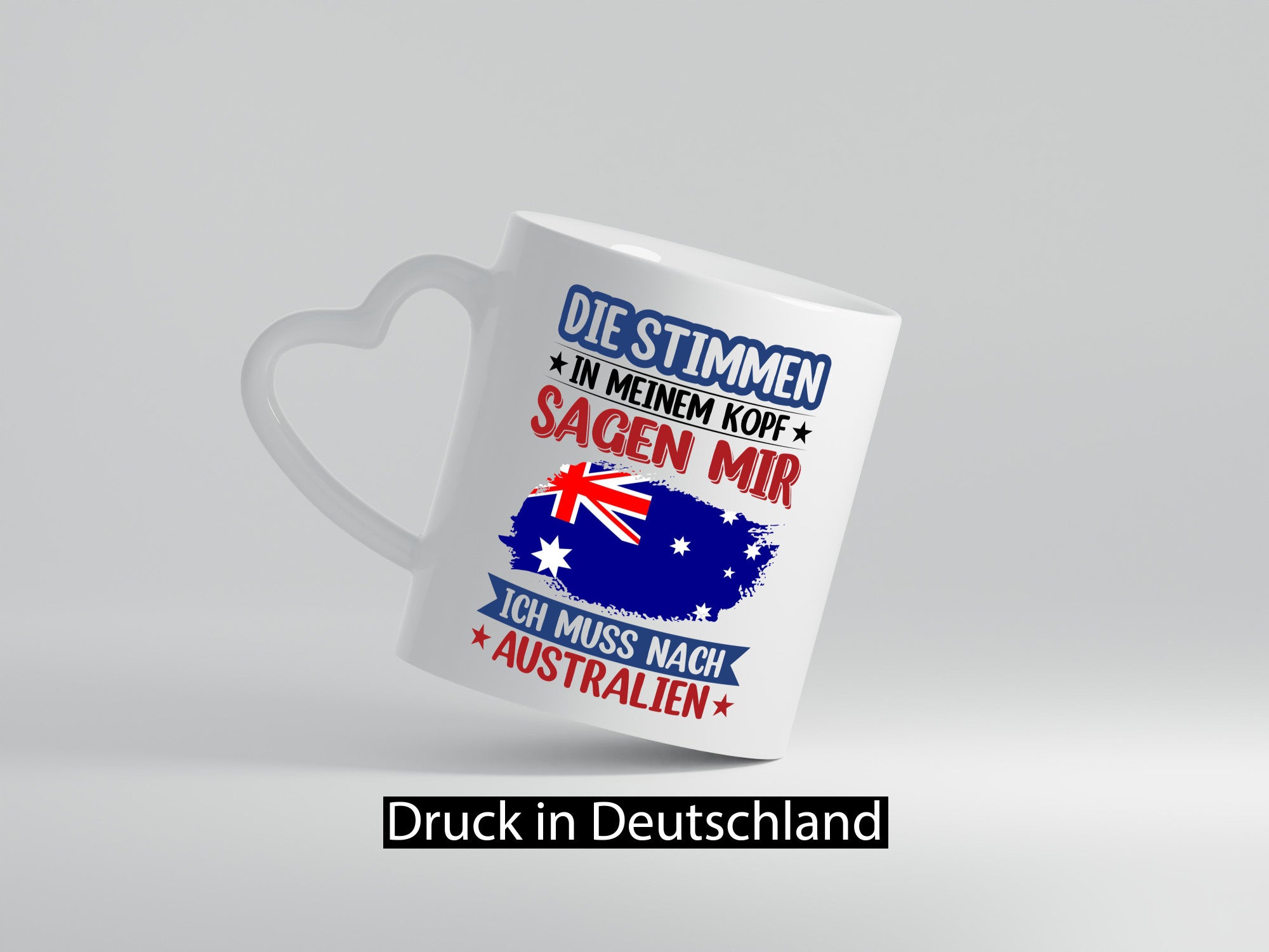 Australien | Urlaub Stimmen in meinem Kopf Traumland Geschenkidee Humor Tasse