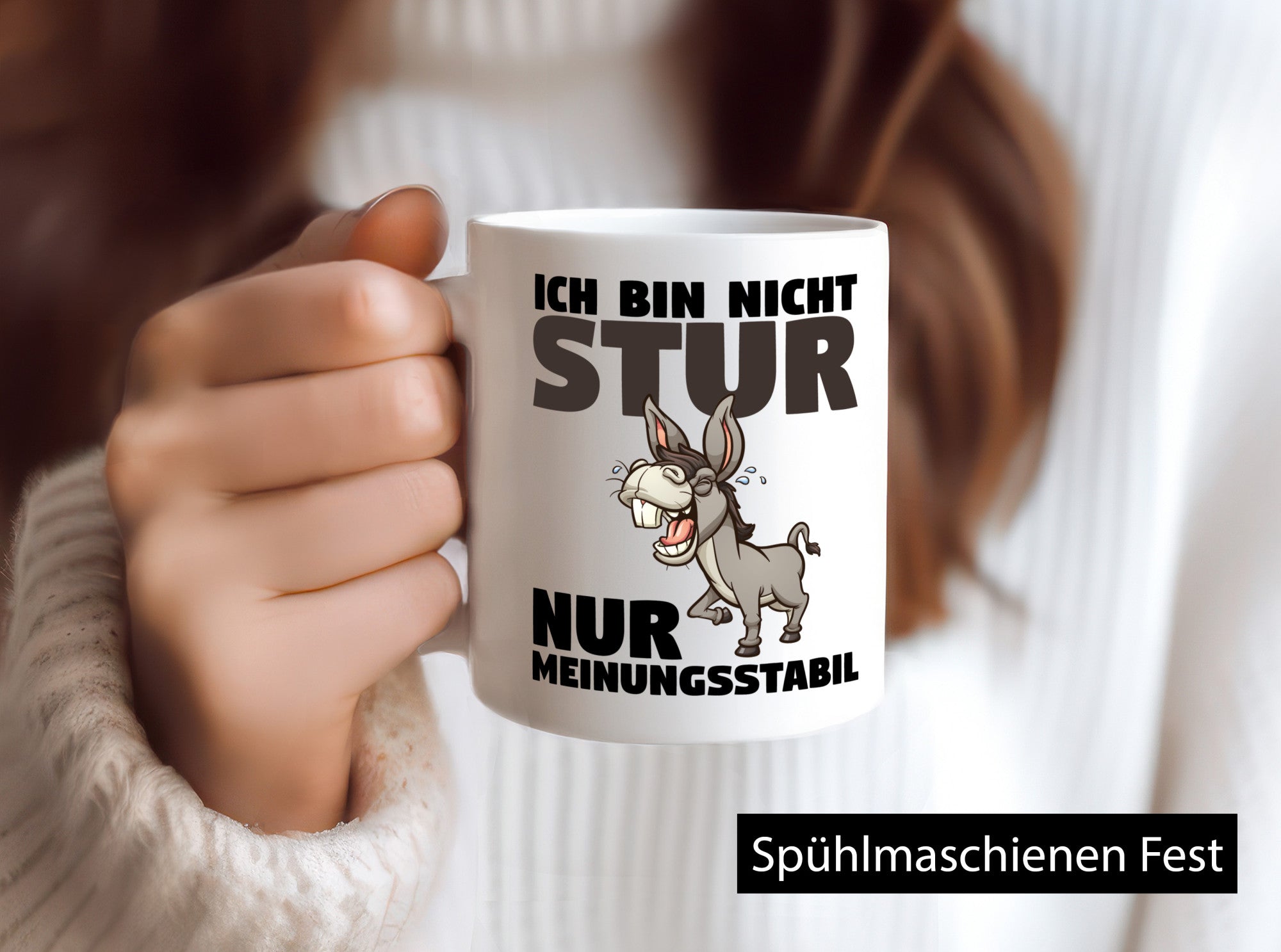 Sturer Esel | Sturkopf Tasse Dickkopf Spruch Humor lustiger Geschenk