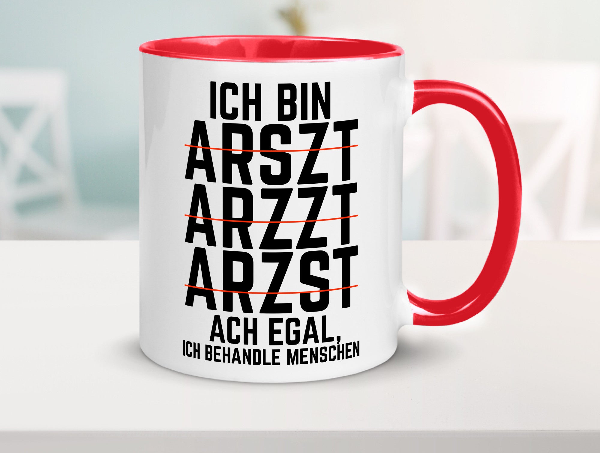 Ich bin Arzt | Rechtschreibung Klinik lustiger Spruch lustig Humor Geschenkidee
