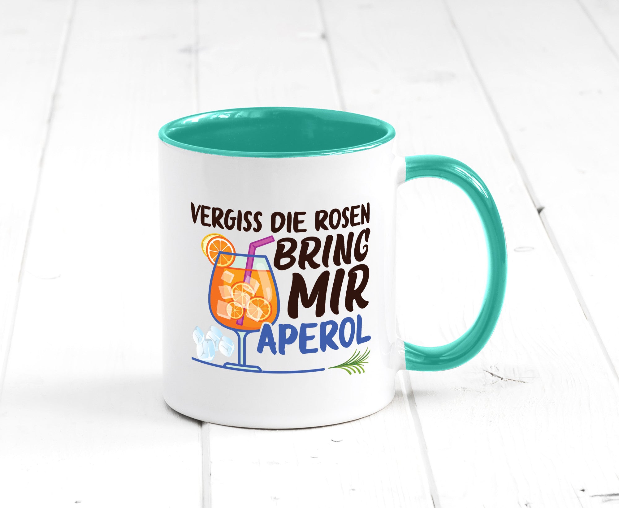Bring mir Aperol | Rosen Paar Party Geschenkidee Humor Tasse