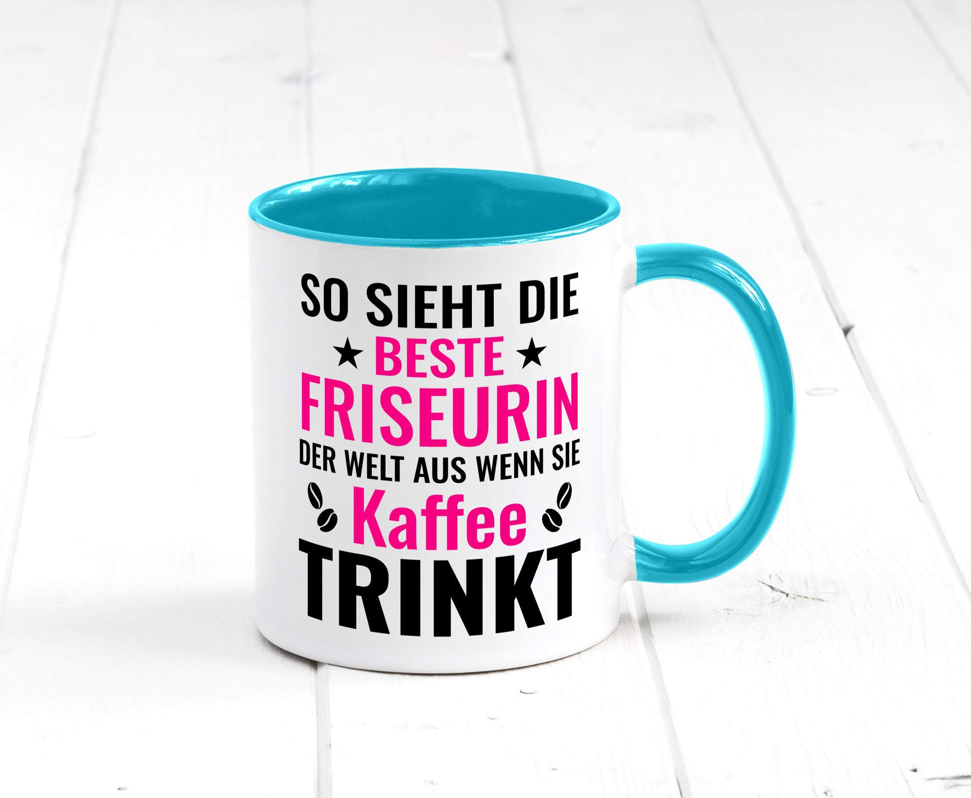 Kaffee trinkt: Friseurin | Friseuse Frisörin lustig Humor Geschenkidee Geschenk