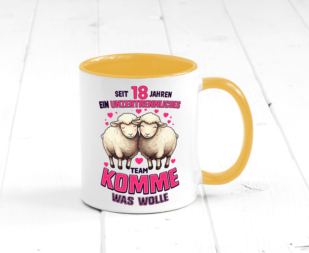 18 Jahre Verheiratet | ein Team Ehepaar v2 Geschenkidee Humor Tasse