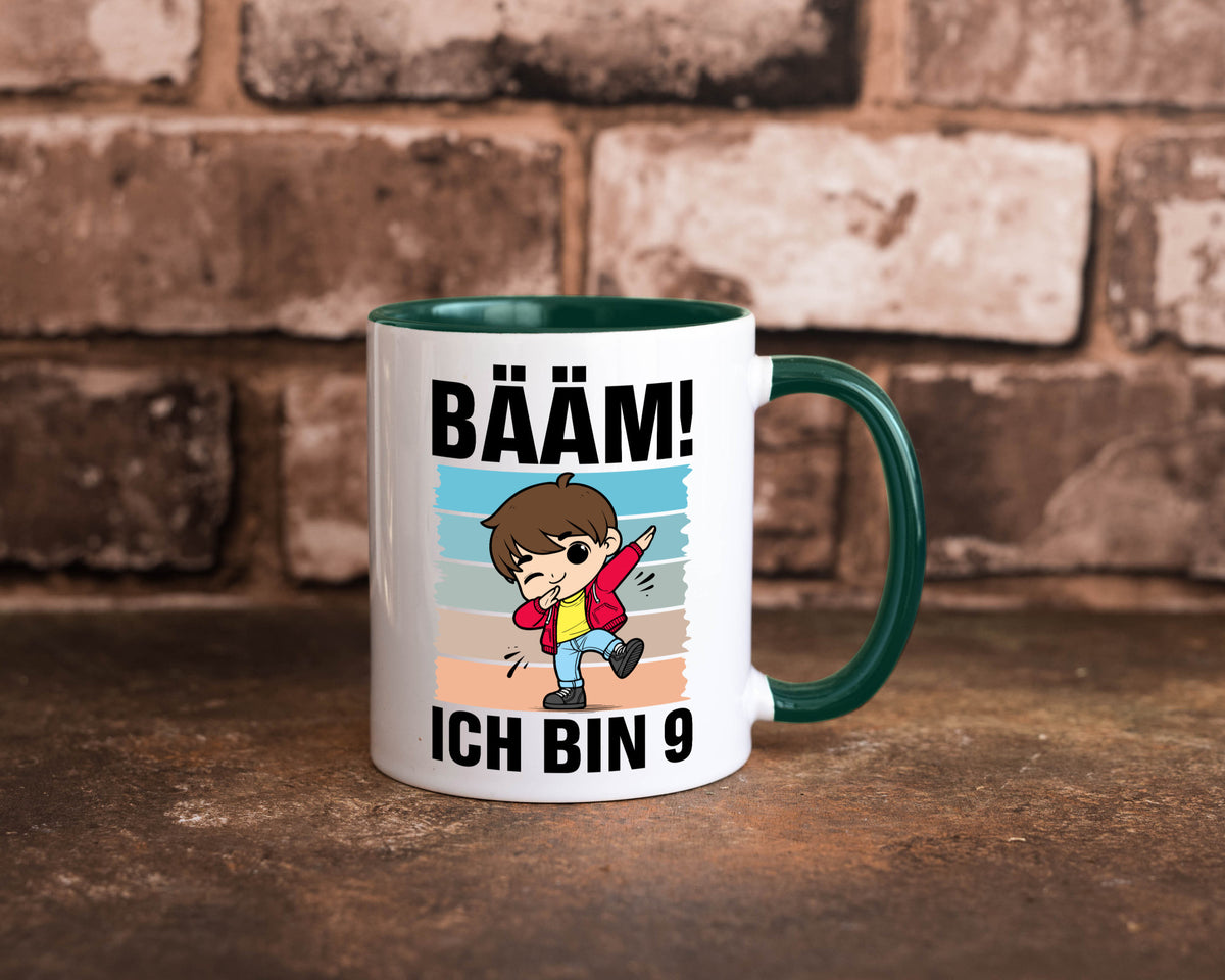 9. Geburtstag | Ich bin 9 Jahre Bäääm Dabbing Kind lustig Geschenkidee Geschenk Tasse