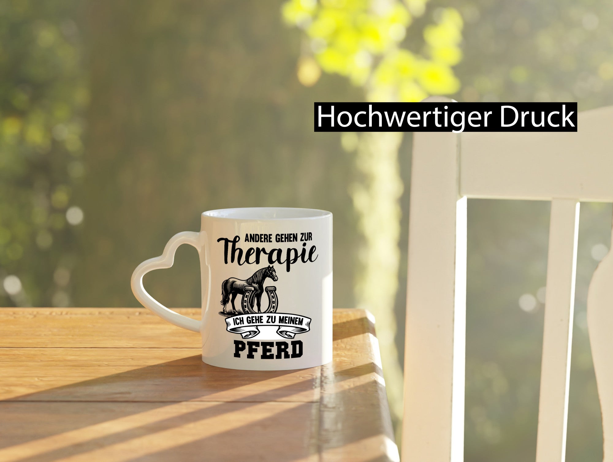 Andere gehen zur Therapie ich gehe zu meinem Pferd Humor Geschenkidee Tasse