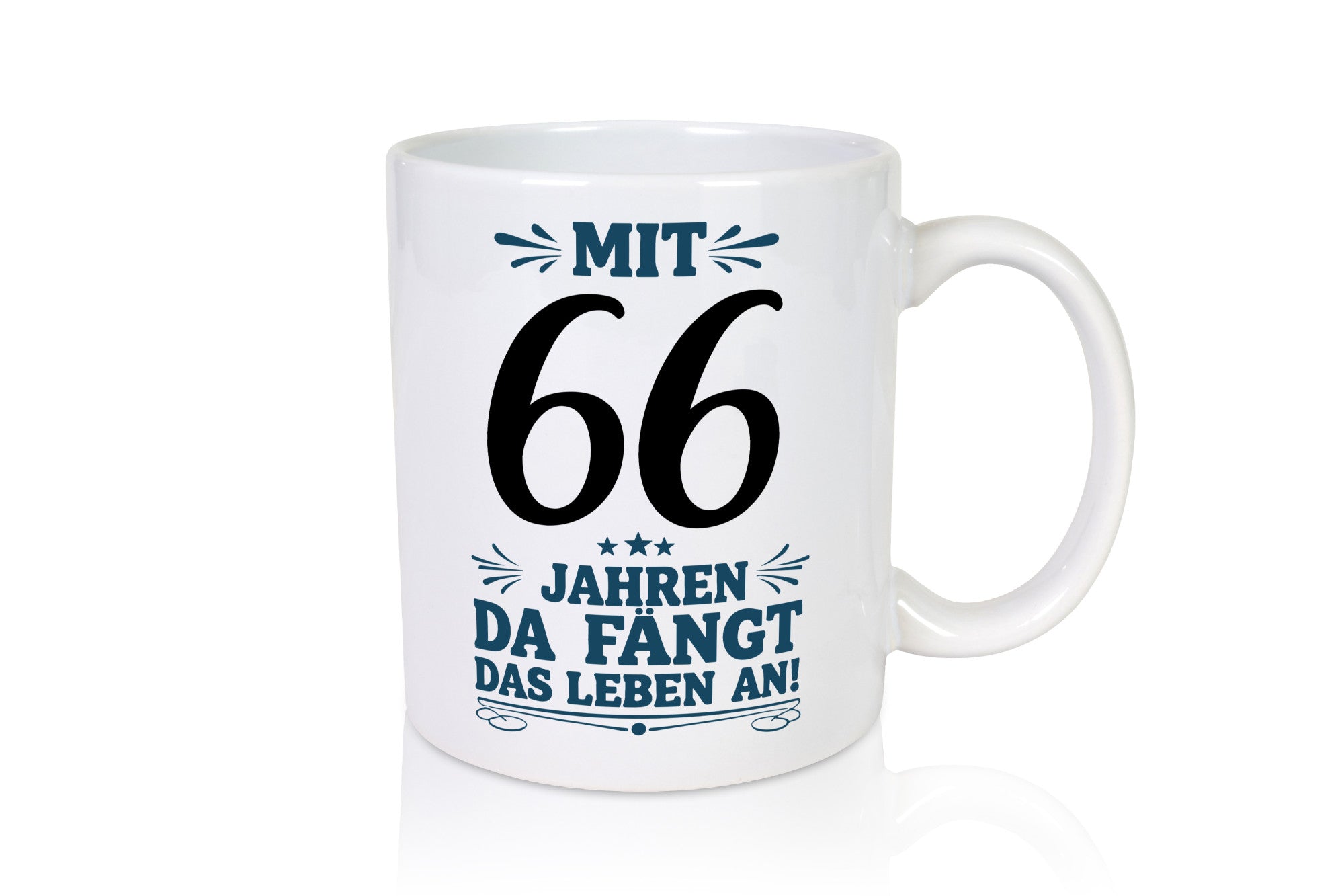 Mit 66 Jahren fängt das leben erst an | 66. Geburtstag v2 Geschenkidee Humor