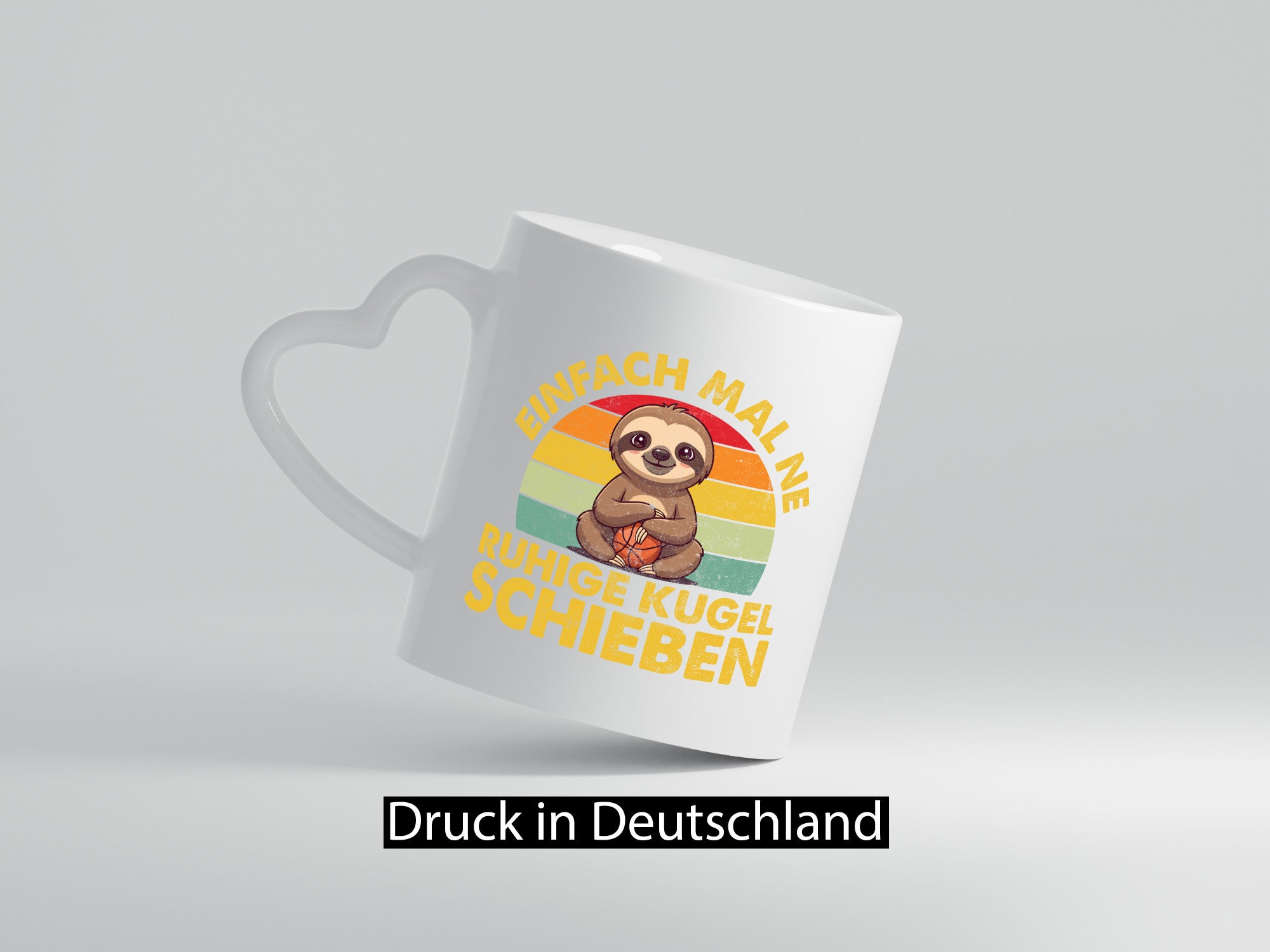 Einfach mal ne ruhige kugel schieben | Crossboule Faultier v2 Geschenk