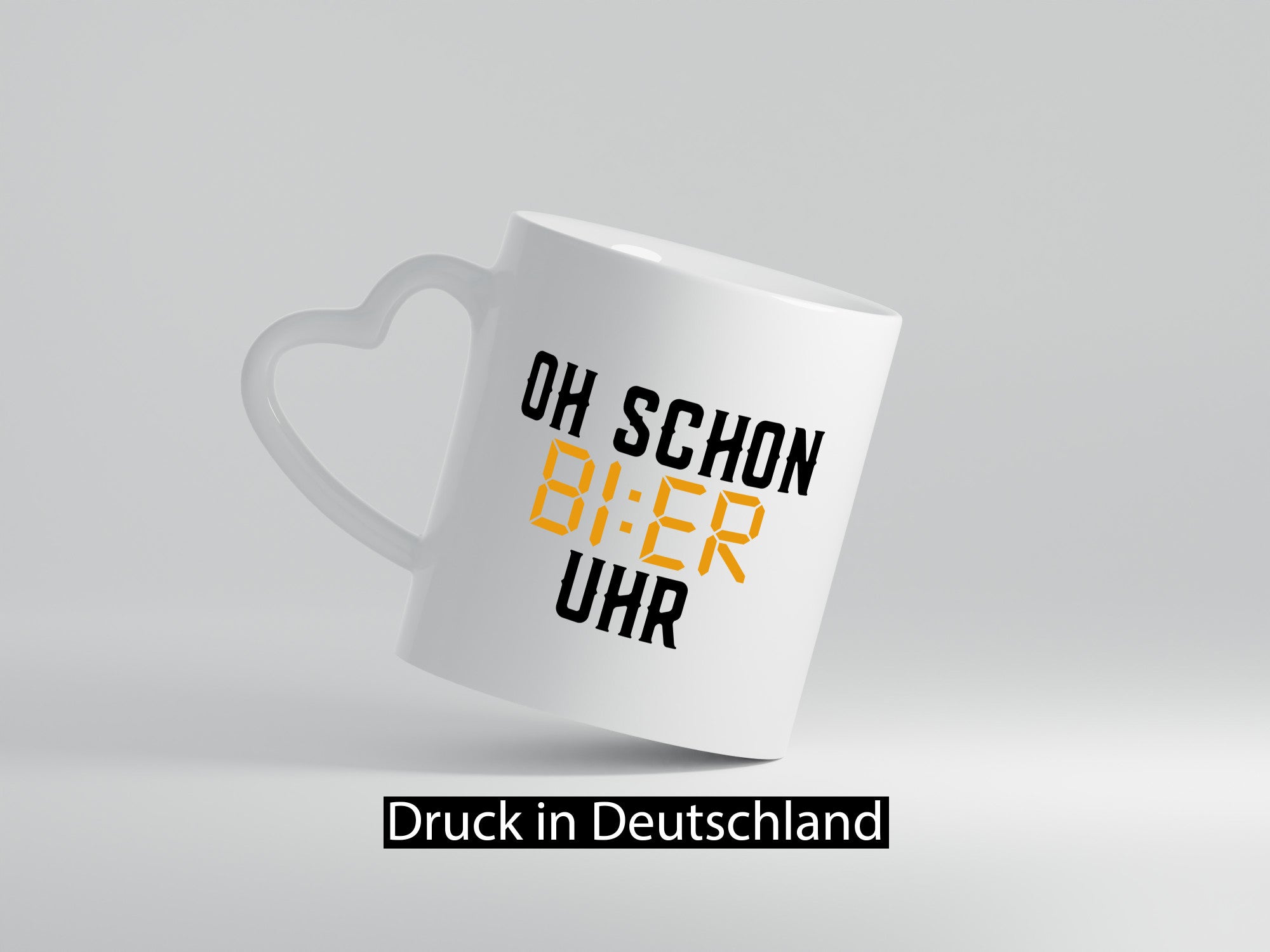 Oh schon Bier Uhr | Biertrinker Party Feiern Pils Humor Geschenkidee Tasse