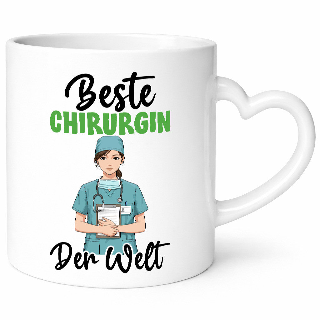 Beste Chirurgin | Chirurgie Krankenhaus v2 Humor Geschenkidee Tasse