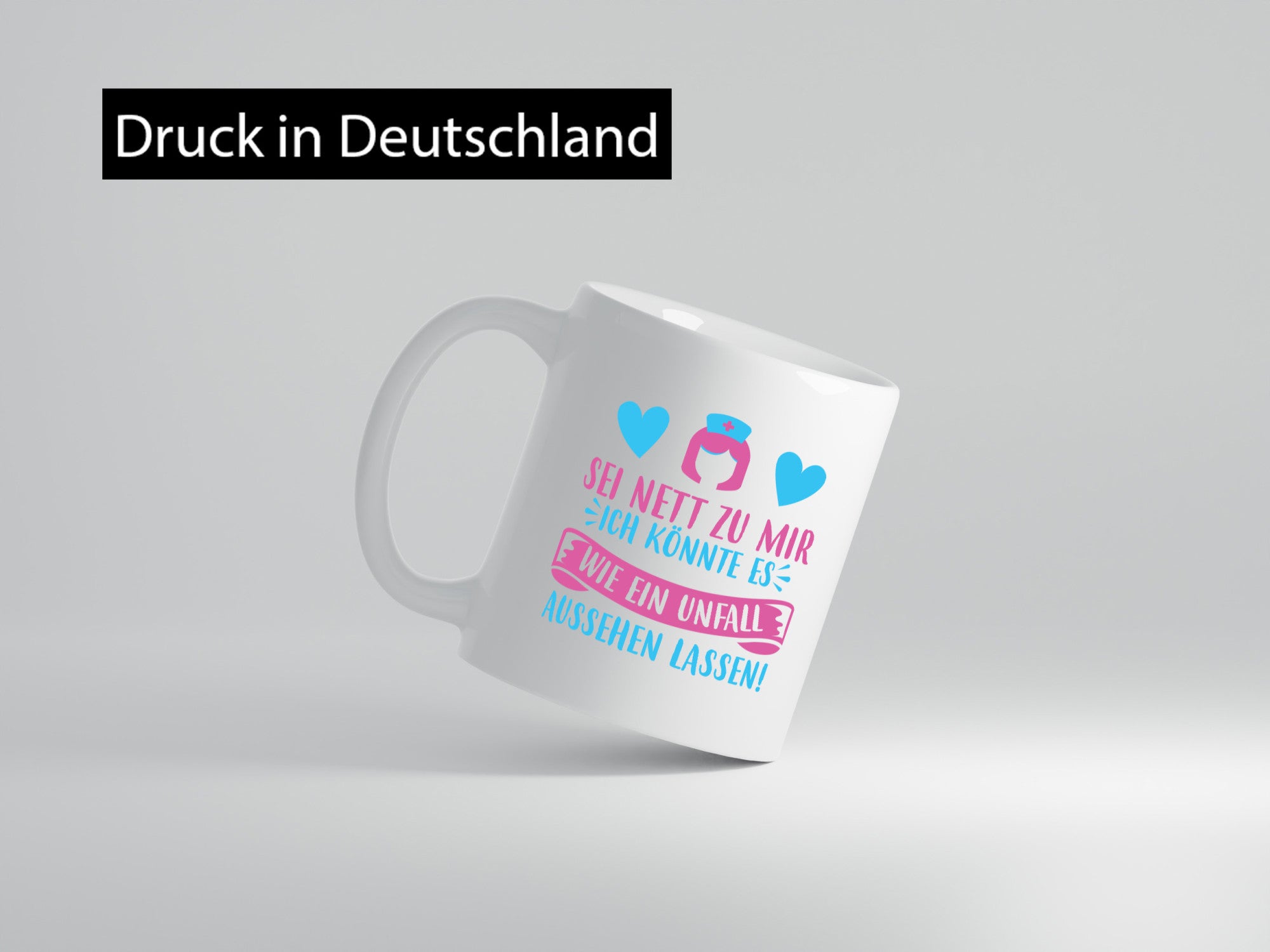 Sei nett, könnte wie ein Unfall aussehen | Kopf lustiger Spruch Geschenk Humor