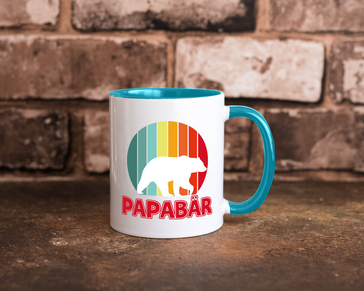 Papabär | Papa Tasse Vater Vatertag Bär lustiger Spruch Geschenk Familie