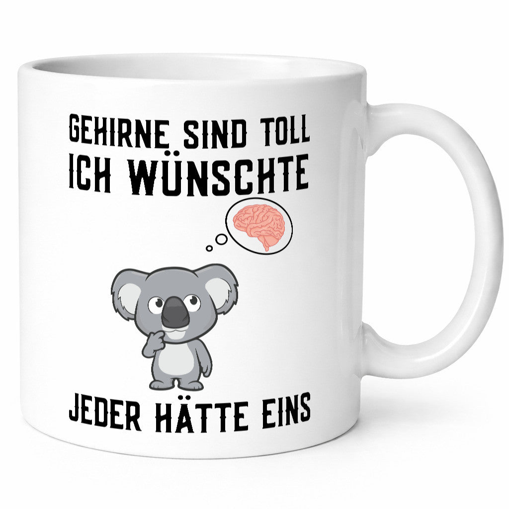 Gehirne sind toll | Dummheit Koala Comic witziger Spruch Geschenkidee Humor