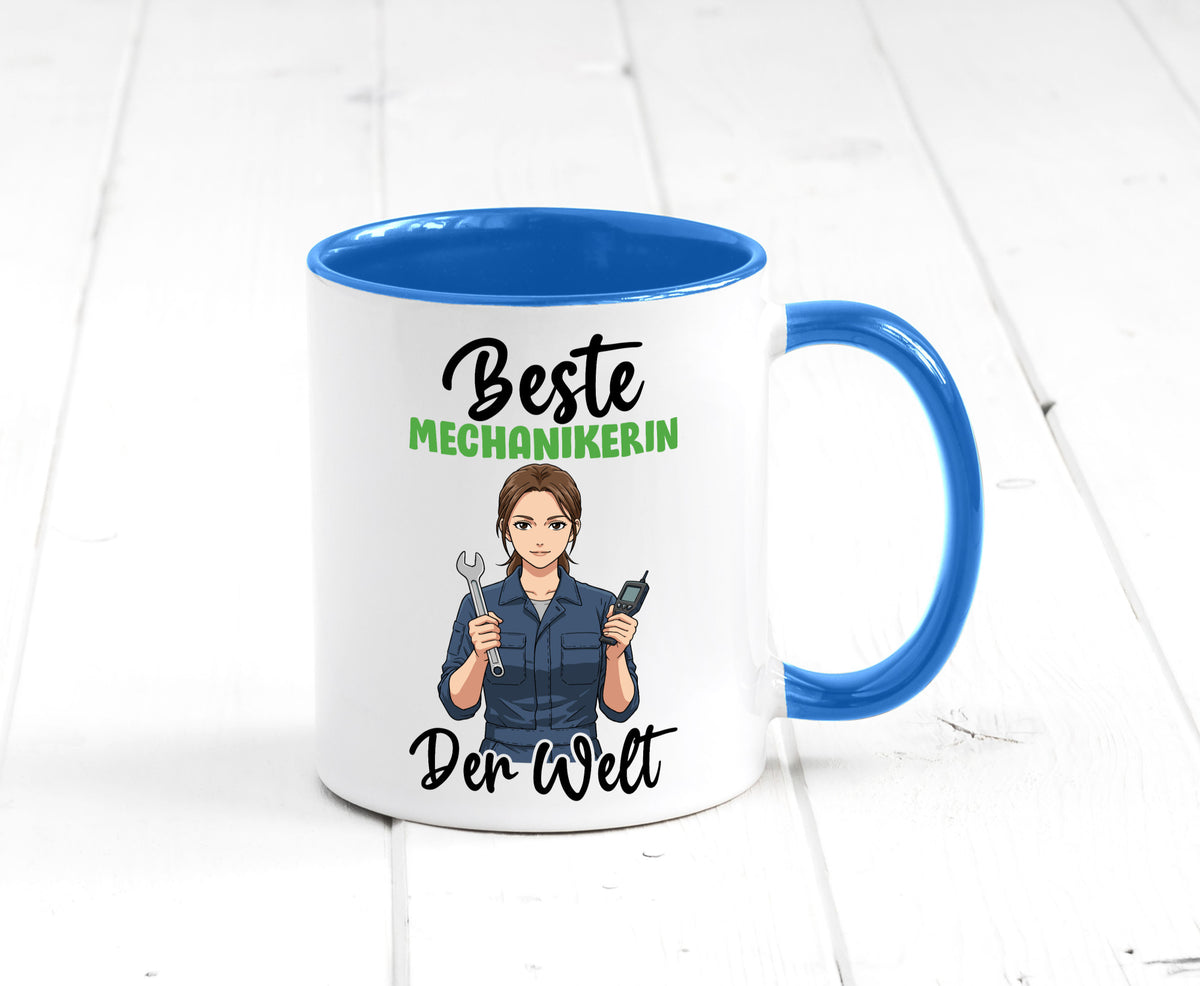 Beste Mechanikerin | KFZ v2 Humor Geschenkidee Tasse