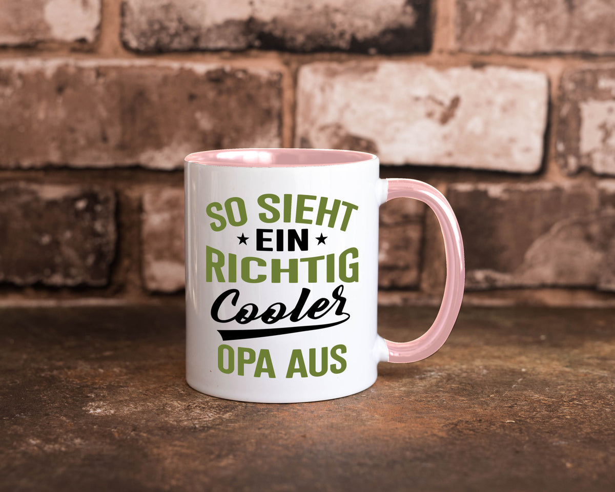 So sieht ein richtig Cooler Opa aus | Großvater Geschenkidee Familie Humor Tasse