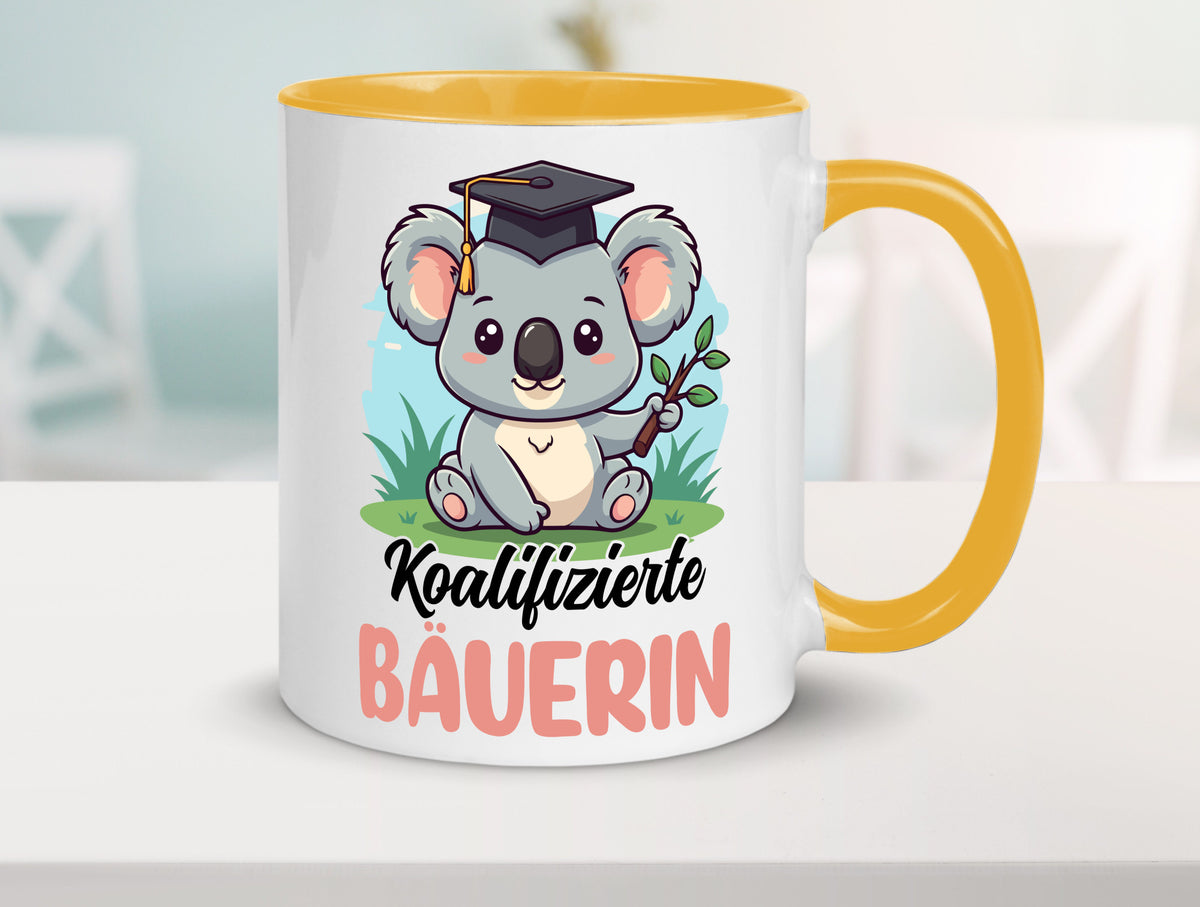 Koalifizierte Bäuerin | Bauernhof Landwirtschaft lustiger Spruch Geschenk Humor Tasse