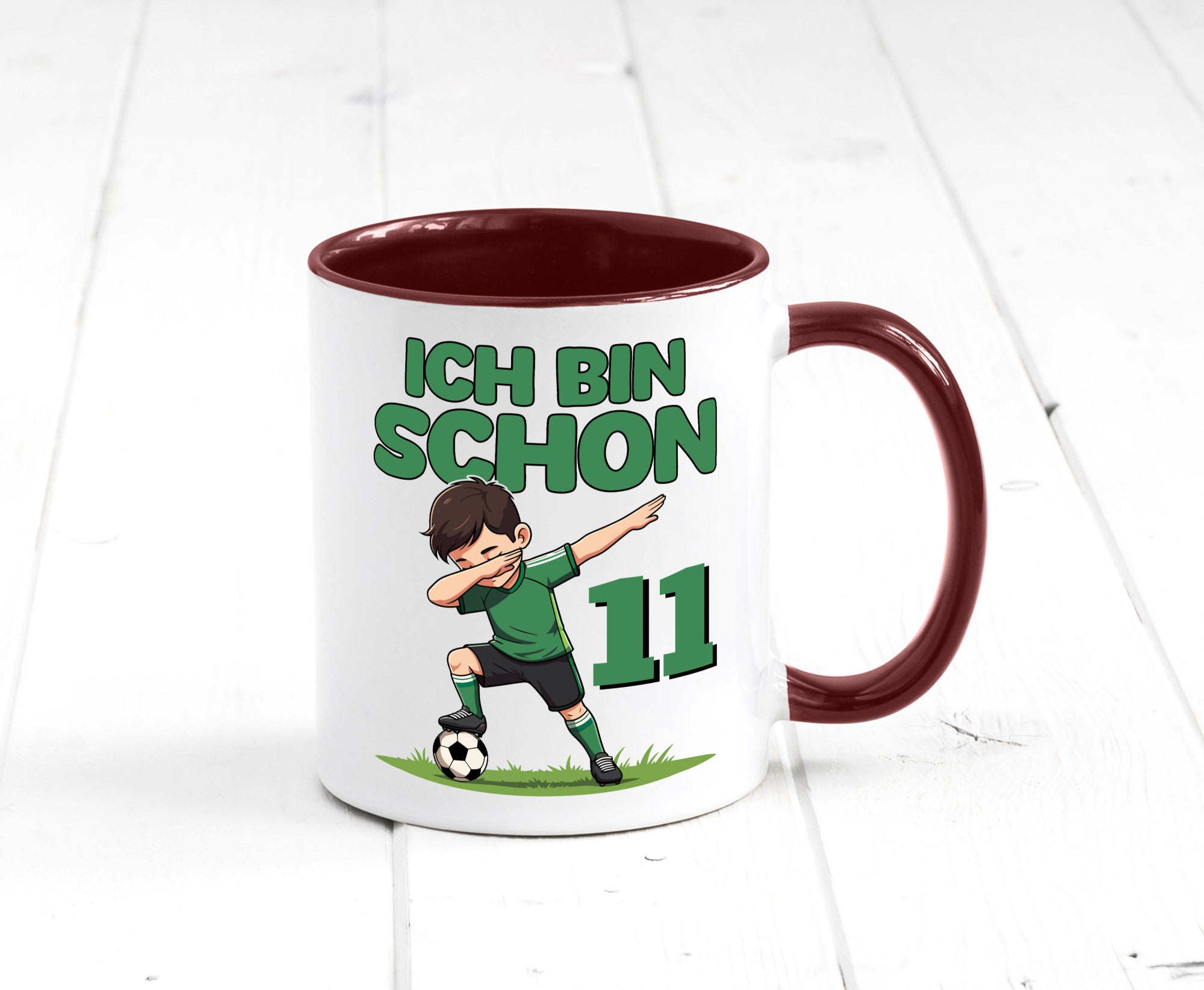 11. Geburtstag | 11 Jahre Fußballer Geschenkidee Humor Tasse