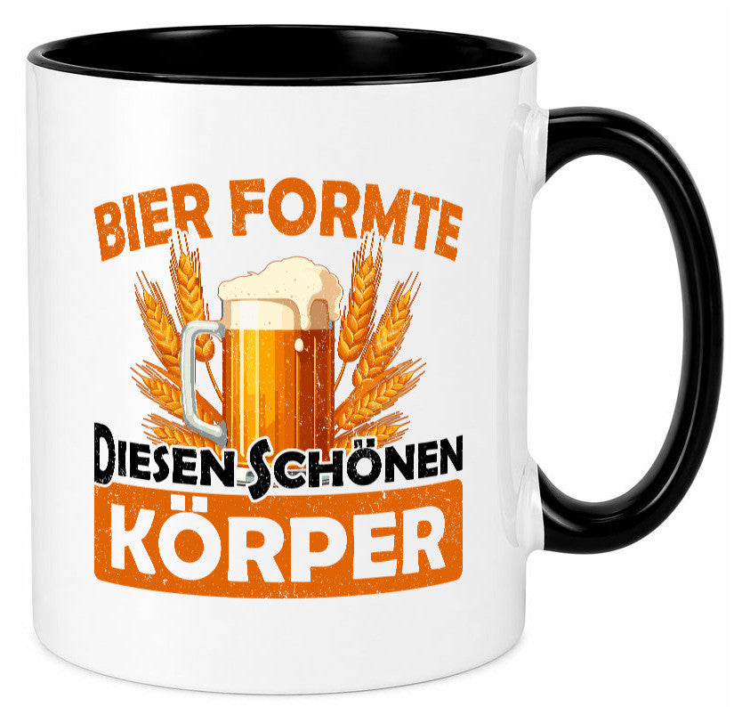 Bier förmte diesen Körper | bierliebhaber v2 Humor Geschenkidee Tasse