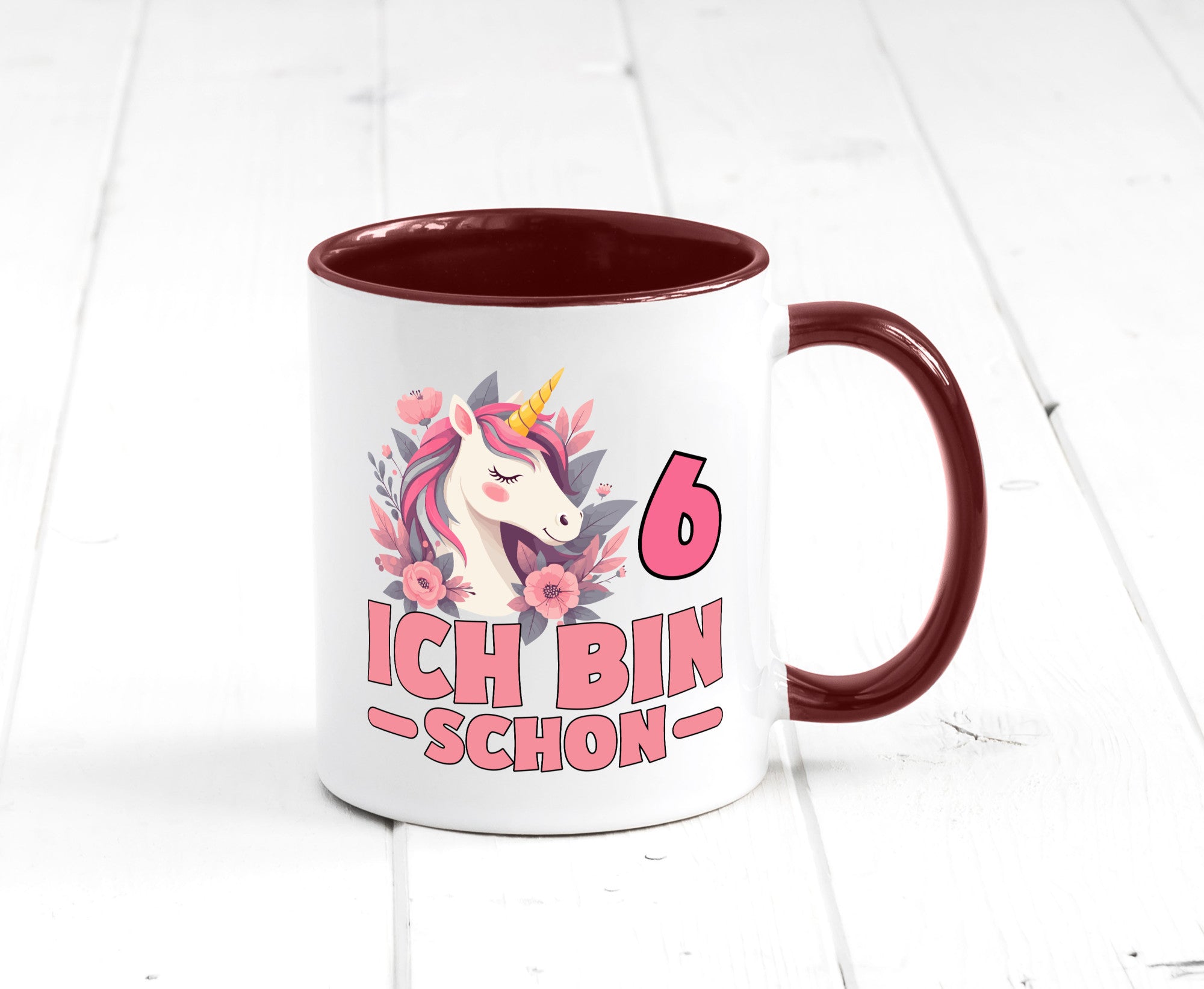 6. Geburtstag | 6 Jahre Einhorn bin schon Mädchen Geschenk Geschenkidee